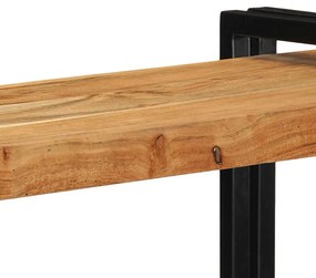 Ράφι τοίχου 90x33x45 cm μασίφ ξύλο ακακίας - Καφέ
