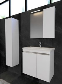 One Project Alpha B 80  MDF - Πάγκος με Νιπτήρα &amp; Καθρέπτη