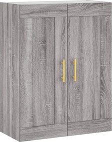 vidaXL Ντουλάπι Γκρι Sonoma 69,5 x 34 x 180 εκ. Επεξεργασμένο Ξύλο