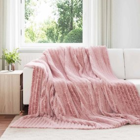 vidaXL Ριχτάρια 6 pcs Ροζ 270 x 240 cm Μαλλί