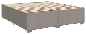 ΚΡΕΒΑΤΙ BOXSPRING ΜΕ ΣΤΡΩΜΑ TAUPE 180X200 ΕΚ. ΥΦΑΣΜΑΤΙΝΟ 3289444