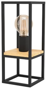 Φωτιστικό Επιτραπέζιο Libertad 99797 14x14x35cm 1xE27 Black-Natural Eglo