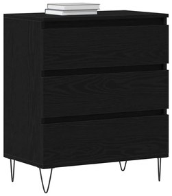 vidaXL Πλαϊνό γραφείο Μαύρη δρυς 60 x 35 x 70 cm Επεξεργασμένο ξύλο