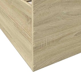 vidaXL Σκελετός κρεβατιού με αποθήκευση Sonoma Δρυς 80 x 200 cm