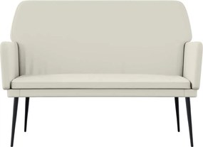 vidaXL Πάγκος Κρεμ 108x79x79 εκ. Βελούδινος