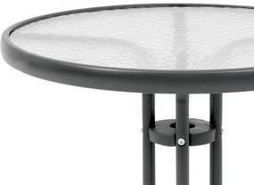 Τραπέζι 001 Fylliana Στρογγυλό Γκρί Φ60x70 εκ. 60x60x70 εκ.