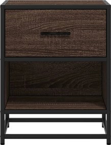 vidaXL Κομοδίνα Καφέ Δρυς 40x31x50 εκ. από Επεξεργασμένο Ξύλο
