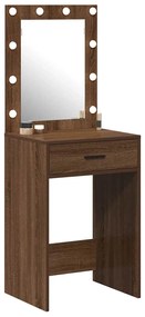 vidaXL Κομοδίνο Καφέ δρυς 50 x 41 x 135 εκ Επεξεργασμένο ξύλο