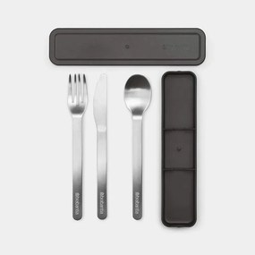 Μαχαιροπίρουνα Σε Θήκη Make &amp; Take (Σετ 3Τμχ) 081.2066/41 Inox Brabantia 3 τμχ Stainless Steel