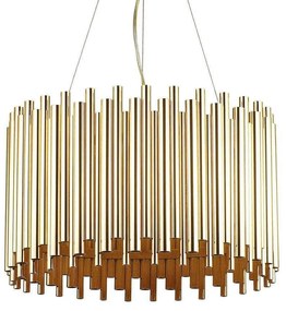 Φωτιστικό Οροφής Pan 208817 47x50/151cm 5xE27 60W Gold Ideal Lux