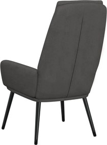 vidaXL Πολυθρόνα Relax Σκούρο Γκρι Υφασμάτινη