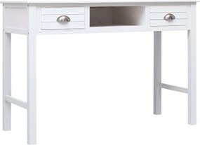 vidaXL Γραφείο Λευκό 110 x 45 x 76 εκ. Ξύλινο