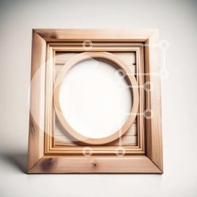 Intra Συλλεκτικό Ξύλινο Παζλ Plywood  4mm - Άδειο ξύλινο πλαίσιο με λευκό καμβά Σε Ξύλινο Κουτί - Διαστάσεις: 10x10 cm – 25 κομμάτια