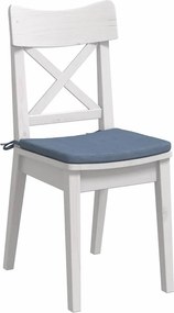 vidaXL Μαξιλάρια καθισμάτων 4 pcs Μπλε 40 x 40 x 3 cm
