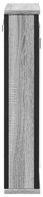 vidaXL Καθρέφτης Μπάνιου Ντουλάπι Γκρι Sonoma 42x12x60 εκ Επεξ. Ξύλο