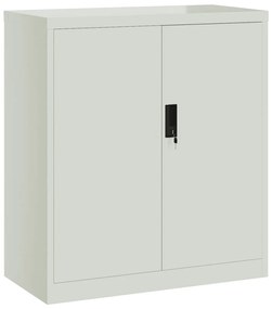 vidaXL Αρχειοθήκη Ανοιχτό Γκρι 79 x 40 x 90 εκ. από Ατσάλι