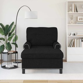 vidaXL Χαλάρωση με μαξιλάρι Μαύρο 91 x 157 x 91 εκ. ύφασμα