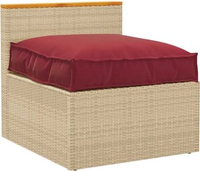 vidaXL Μαξιλάρι Κόκκινο 70 x 70 x 12 cm Ύφασμα Όξφορντ