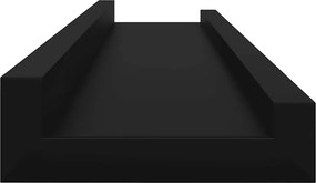 vidaXL Ράφια Τοίχου 4 τεμ. Μαύρα 60 x 9 x 3 εκ.Λευκά
