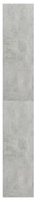 Βιβλιοθήκη 5 Ράφια Γκρι Σκυροδέματος 80x30x189 εκ. Επεξ. Ξύλο - Γκρι