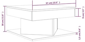 ΤΡΑΠΕΖΑΚΙ ΣΑΛΟΝΙΟΥ ΚΑΠΝΙΣΤΗ ΔΡΥΣ 57X57X30 ΕΚ ΕΠΕΞΕΡΓΑΣΜΕΝΟ ΞΥΛΟ 815942