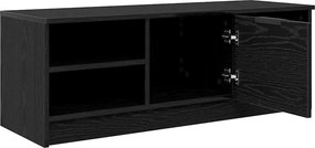 VidaXL Ντουλάπι TV 102 x 35 x 36,5 εκ Μαύρη Οξυά Επεξεργασμένο Ξύλο