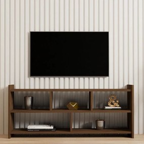 Έπιπλο τηλεόρασης Kapri καρυδί 120x28x55 εκ. 120x28x55 εκ.