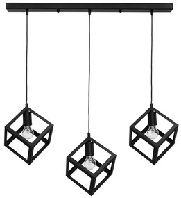 Φωτιστικό Οροφής Τρίφωτο Heronia Kyvos 34-0055 Black