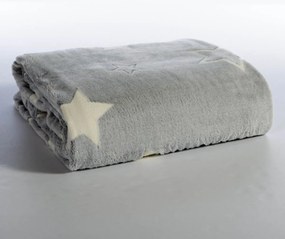 Φωσφοριζέ Κουβέρτα Fleece Κούνιας (110x150) Nef-Nef Homeware Junior Starlight Grey