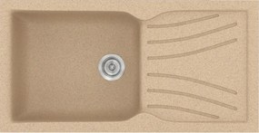 Sanitec Classic 324 (100×50) - Γρανιτένιος νεροχύτης - Granite BEIGE