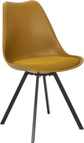 ΚΑΡΈΚΛΕΣ &amp; ΠΟΛΥΘΡΌΝΕΣ CHAIR PP WITH CUSHION YELLOW ATOM M4 HD0482