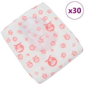 vidaXL Μίας χρήσης πάνα σκύλου θηλυκή 30 pcs Λευκό XS