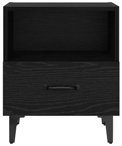 vidaXL Κομοδίνο 2 pcs Μαύρη δρυς 40 x 35 x 47.5 εκ Επεξεργασμένο ξύλο