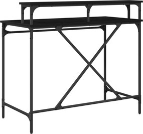 vidaXL Γραφείο Μαύρη Οξυά 100 x 50 x 90 cm Επεξεργασμένο ξύλο