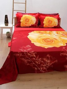 Σετ Παπλωματοθήκη Satin Εμπριμέ 300 Υπέρδιπλη (230x250)