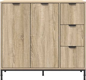 vidaXL Πλαϊνό γραφείο με συρτάρι Δρύς Sonoma 89,5 x 33 x 82 εκ.