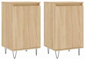 vidaXL Ντουλάπια 2 τεμ. Sonoma Δρυς 40x35x70 εκ. Επεξεργασμένο Ξύλο