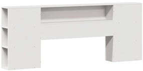 vidaXL Κρεβάτι Βιβλιοθήκη Χωρίς Στρώμα 180x200 εκ Μασίφ Ξύλο Πεύκου