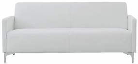 Καναπές κρεβάτι Mesa 182, Λειτουργία ύπνου, Άσπρο, 112x71x72cm, Πόδια: Μέταλλο