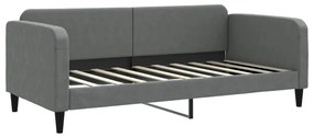 Καναπές Κρεβάτι Σκούρο Γκρι 90 x 190 εκ. Υφασμάτινος - Γκρι