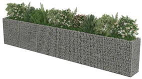 vidaXL Συρματοκιβώτιο-Γλάστρα Υπερυψωμένη 540x50x100 εκ. Γαλβ. Χάλυβας