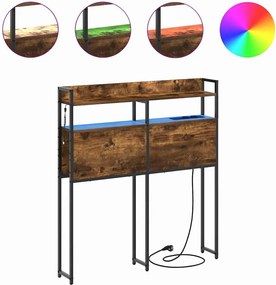 vidaXL Κεφαλάρι Αποθήκης Καπνιστή δρυς 75 cm Επεξεργασμένο ξύλο