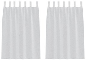 vidaXL Κουρτίνες 2 pcs Ανοιχτό γκρι 140 x 140 εκ. Πολυεστέρας