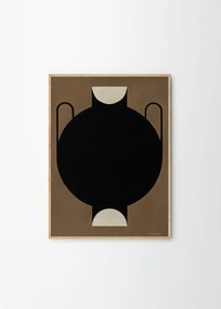 Silhouette of a Vase 11 Studio Paradissi Πόστερ (50x70cm) Μαύρο Paper THE POSTER CLUB