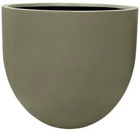 MarHome ΚΑΣΠΩ FIBERGLASS ΣΤΡΟΓΓΥΛΟ ΛΑΔΙ/ΓΚΡΙ ΜΑΤ - Φ95x80cm  50-4-9580-7002