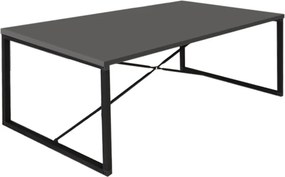Τραπεζάκι σαλονιού Harte Megapap χρώμα ανθρακί 100x55x42εκ.