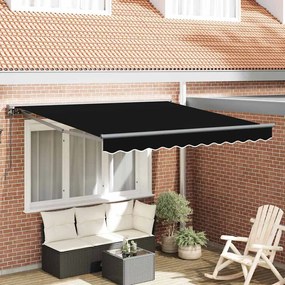 vidaXL Σκηνίτσα Αναδιπλούμενη Μαύρο 350x250 εκ ύφασμα