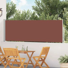 vidaXL Σκίαστρο Πλαϊνό Συρόμενο Βεράντας Καφέ 100 x 500 εκ.