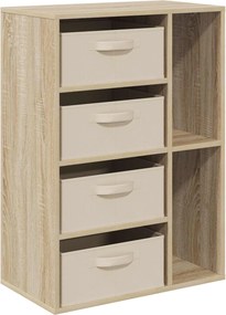vidaXL Πλαϊνό γραφείο Sonoma Δρυς 60 x 33,5 x 84 εκ