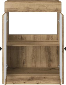 vidaXL Ντουλάπι κάτω από τον νιπτήρα Artisan Δρυς 78,5 x 37,5 x 81 εκ
